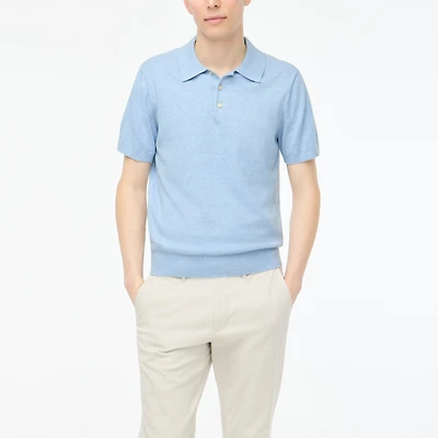 Cotton sweater-polo