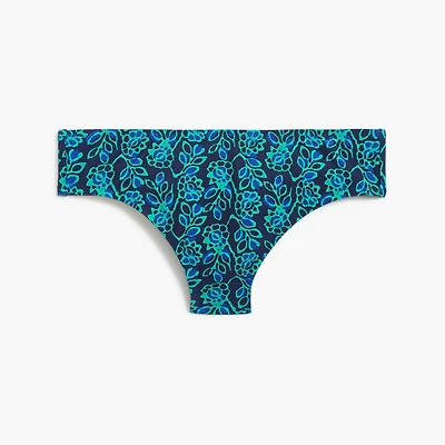 Printed mid-rise bikini bottom