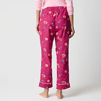 Cropped cotton pajama pant