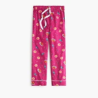Cropped cotton pajama pant