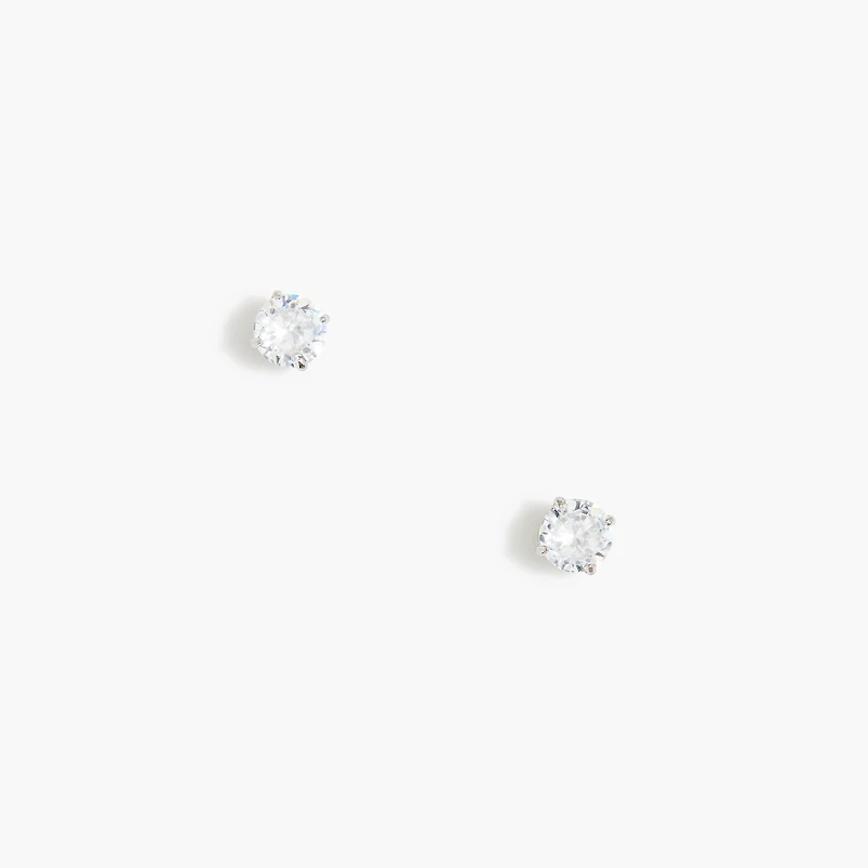 Cubic zirconia stud earrings