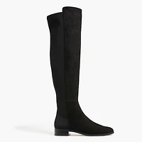 Knee-high boots with stretch