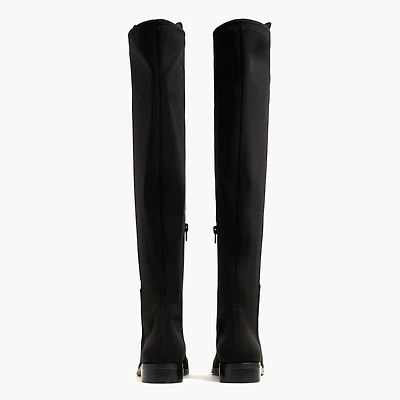 Knee-high boots with stretch