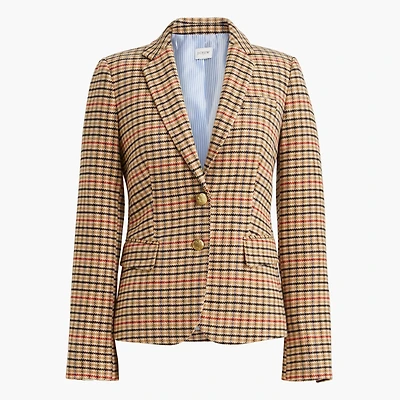Herringbone wool-blend schoolboy blazer