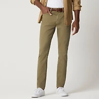 Slim-fit garment-dyed five-pocket pant