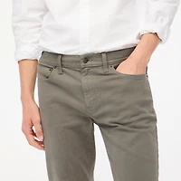 Slim-fit garment-dyed five-pocket pant