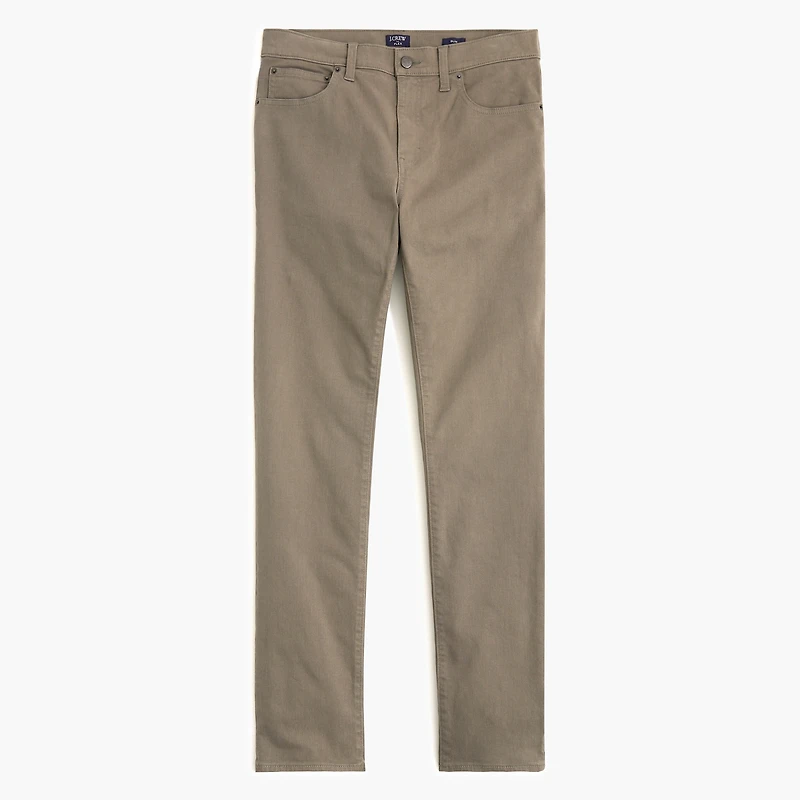 Slim-fit garment-dyed five-pocket pant