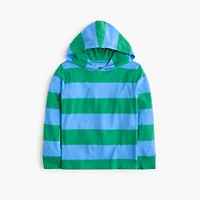 Boys' striped jersey hooded tee