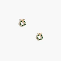 Wreath stud earrings