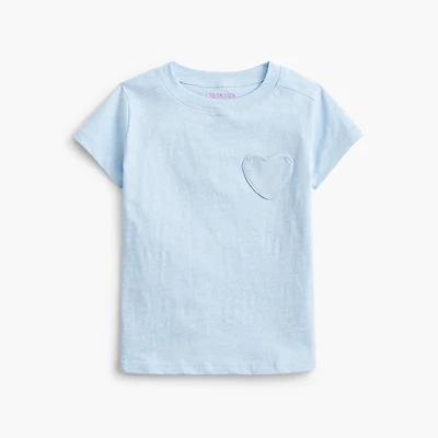 Girls' heart-pocket tee