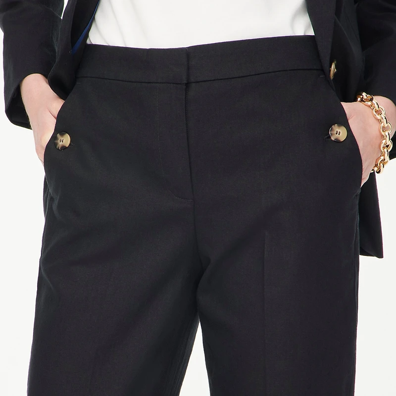 Linen-blend Sailor pant