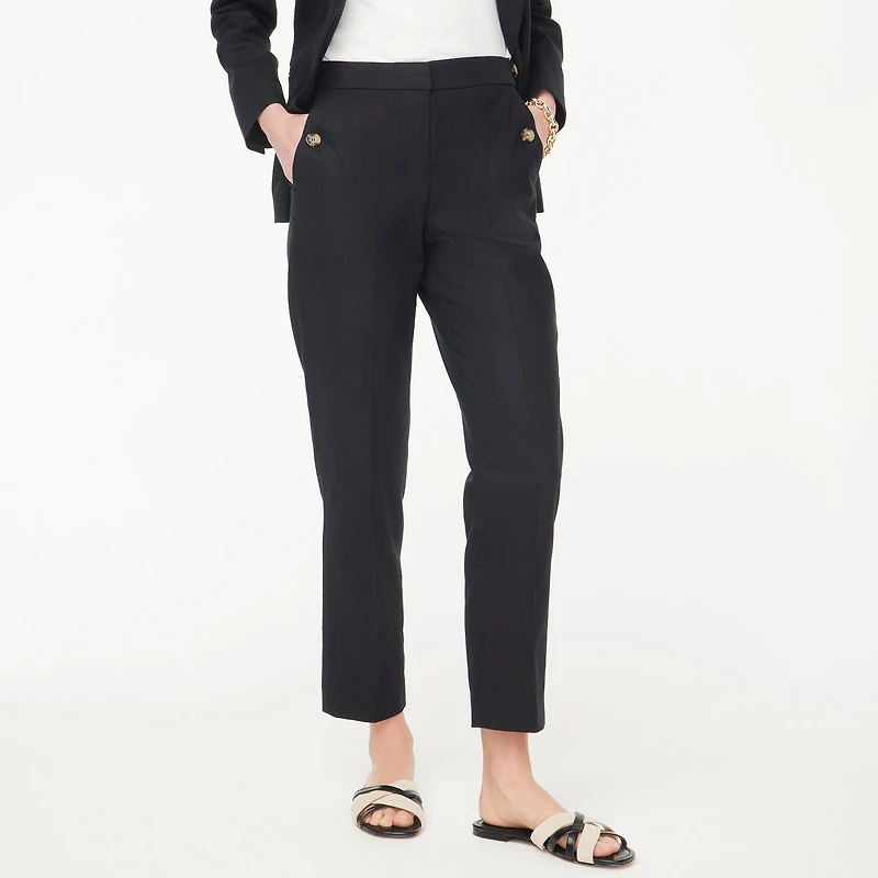 Linen-blend Sailor pant