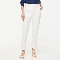 Linen-cotton blend sailor pant