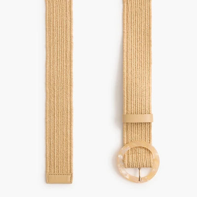 Stretch woven waist belt