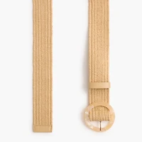 Stretch woven waist belt