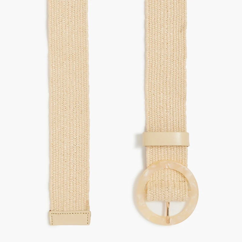 Stretch woven waist belt
