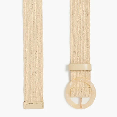 Stretch woven waist belt