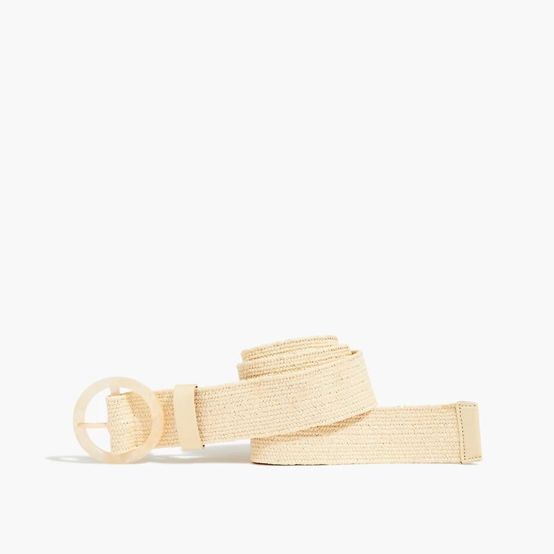 Stretch woven waist belt
