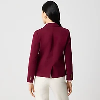 Cotton-blend two-button blazer