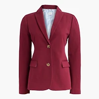 Cotton-blend two-button blazer