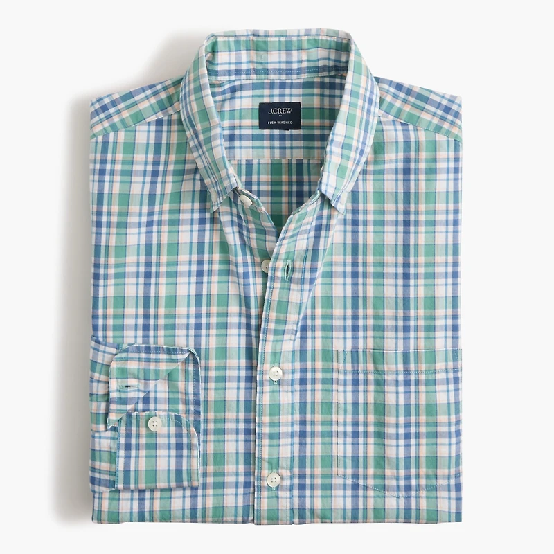 Classic-fit flex casual shirt