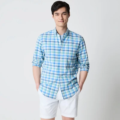 Classic-fit flex casual shirt