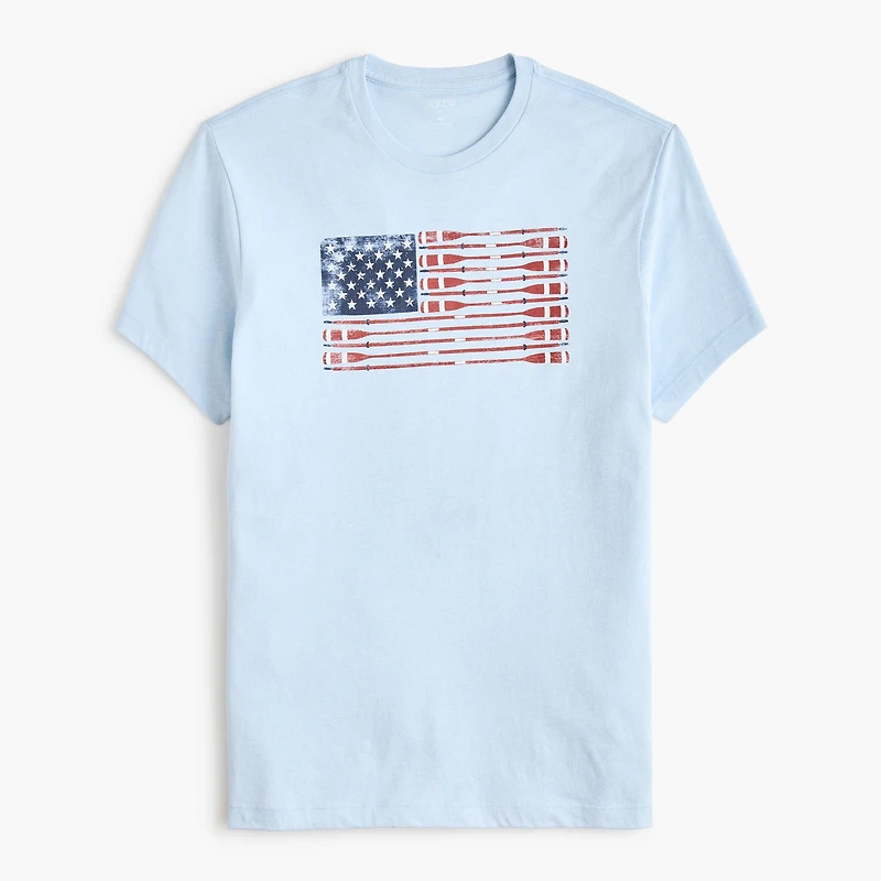 Oar flag graphic tee