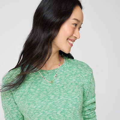 Crewneck beach sweater