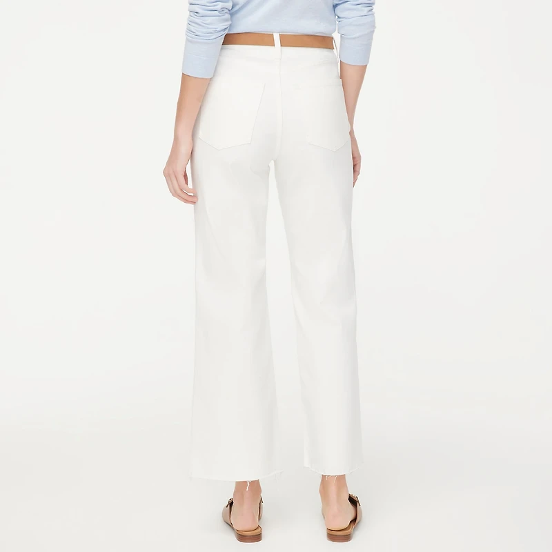 Wide-leg cropped jean all-day stretch