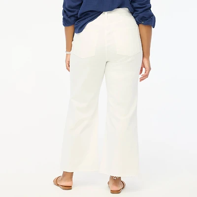 Wide-leg cropped jean all-day stretch