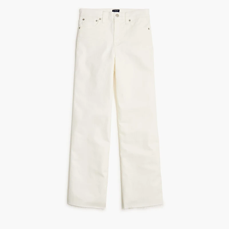 Wide-leg cropped jean all-day stretch