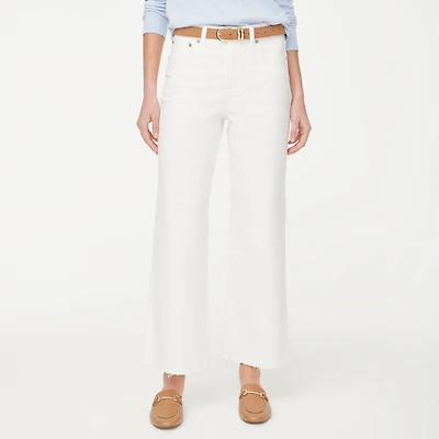 Wide-leg cropped jean all-day stretch