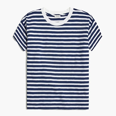 Striped crewneck tee