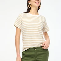 Striped crewneck tee