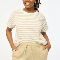 Striped crewneck tee