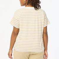 Striped crewneck tee