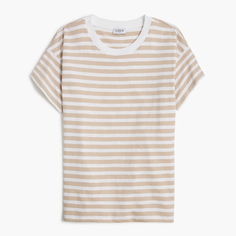 Striped crewneck tee