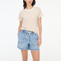 Striped crewneck tee