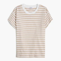 Striped crewneck tee