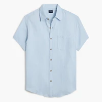Short-sleeve gauze shirt