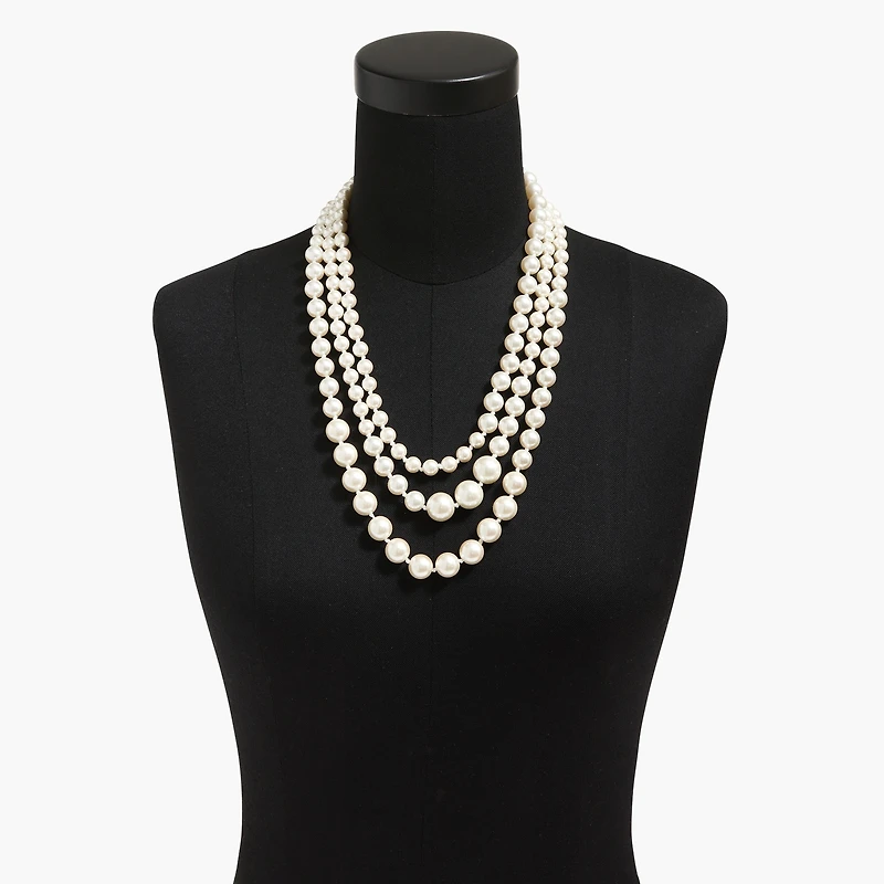 Pearl layering necklace