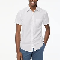 Short-sleeve seersucker shirt