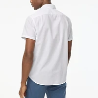 Short-sleeve seersucker shirt