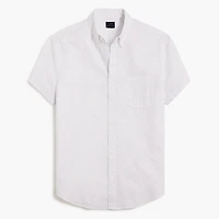 Short-sleeve seersucker shirt