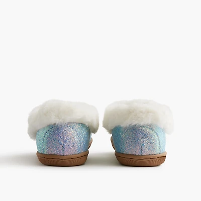 Girls' glitter slippers