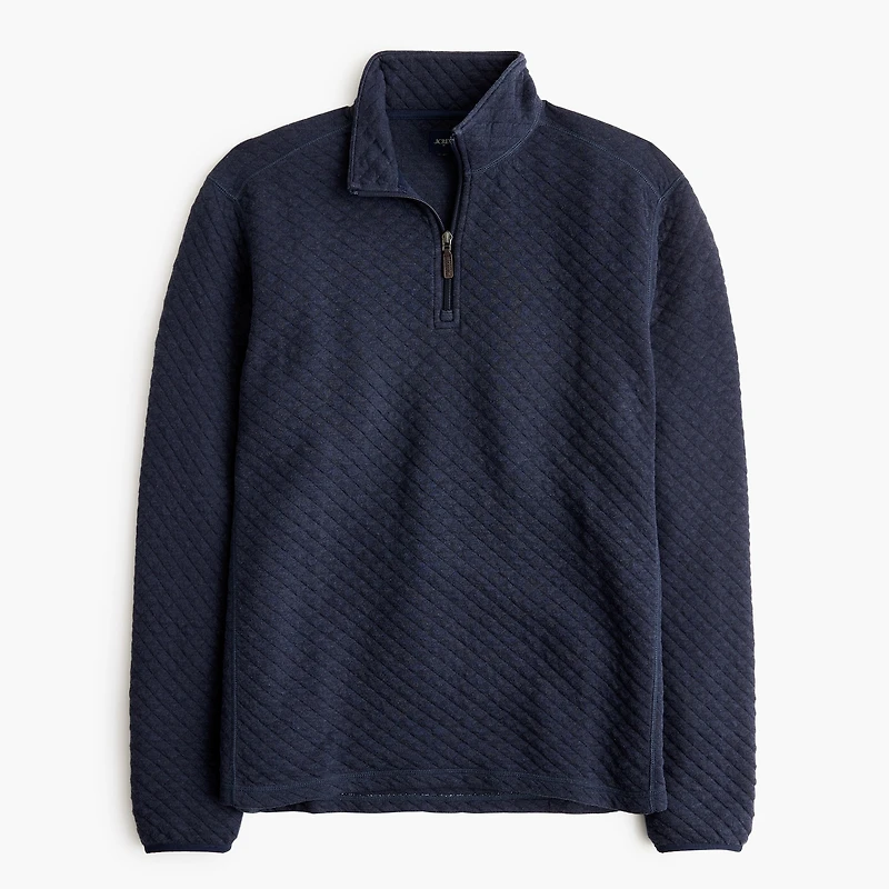 Quilted half-zip