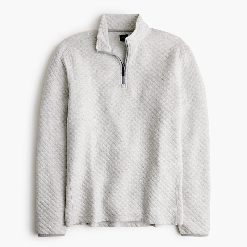 Quilted half-zip