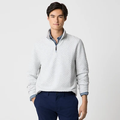 Quilted half-zip