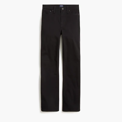 Flare crop black jean all-day stretch