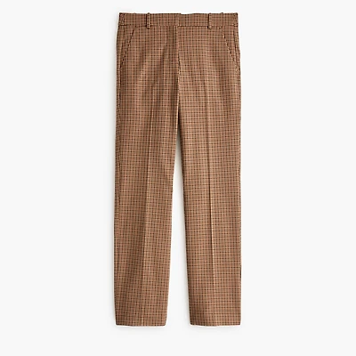Kallie plaid straight-leg pant